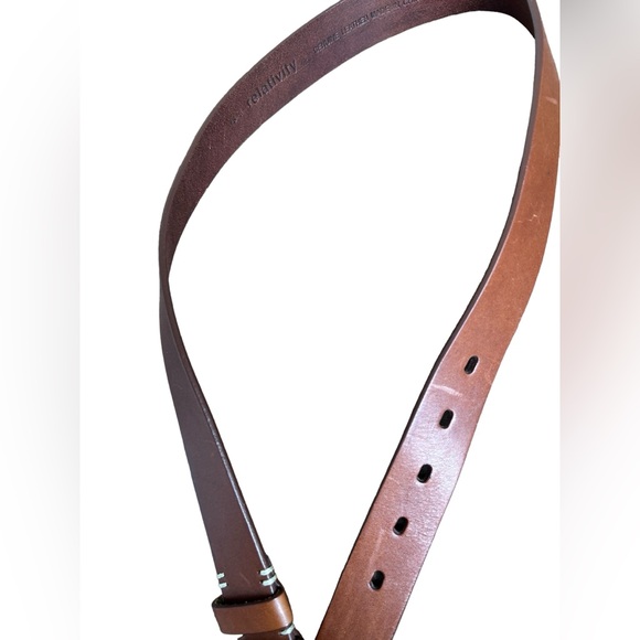 Steve Madden Brown Leather Belt Size Small - Picture 6 of 6
